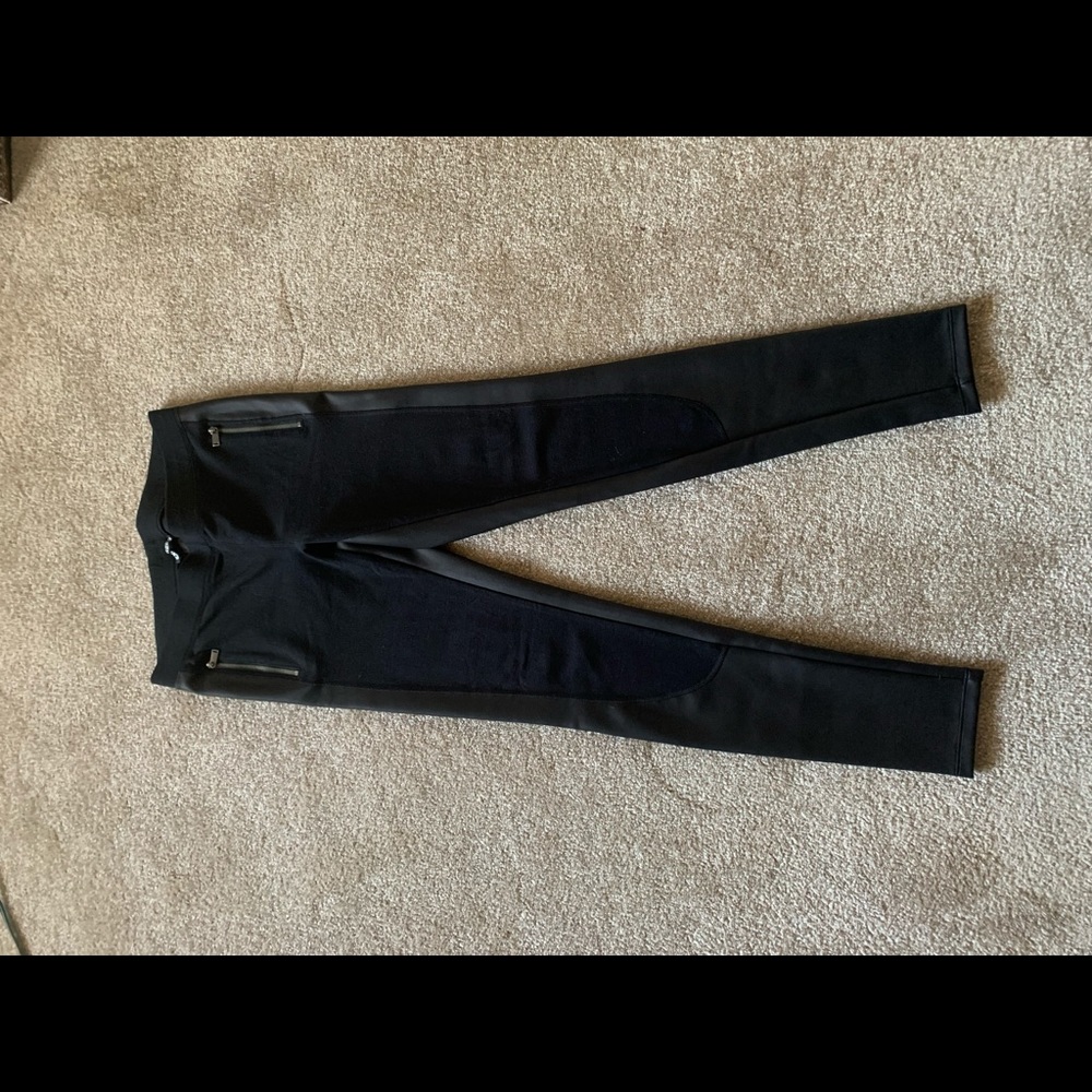 Express faux leather riding pants legging